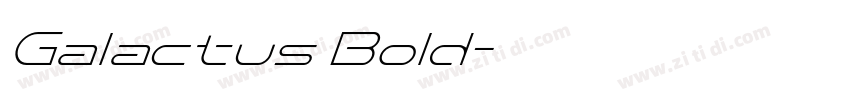 Galactus Bold字体转换